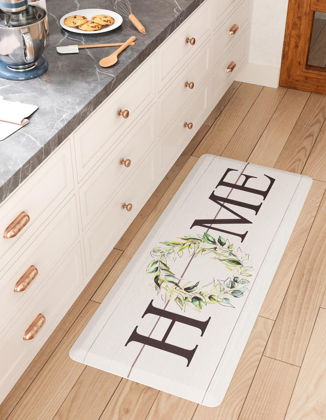 Anti-Fatigue White 2' x 3' Comfort Standing Mat for Kitchen, Bath, Laundry Room, Office Colorful PVC Durable Non-Slip Water Resistant Spill Proof Rug Thick Rubber for Sale at Rug Engine