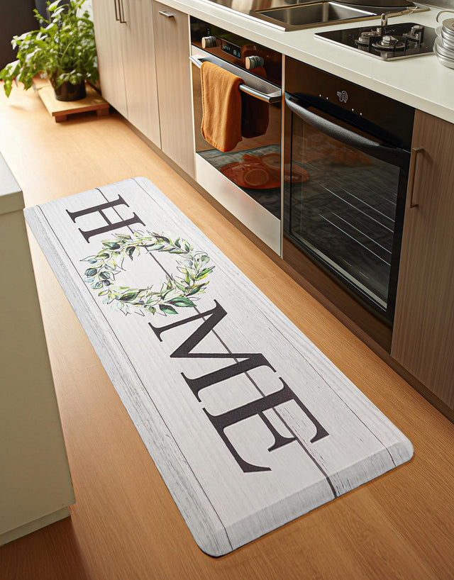 Anti-Fatigue White 2' x 5' Comfort Standing Mat for Kitchen, Bath, Laundry Room, Office Colorful PVC Durable Non-Slip Water Resistant Spill Proof Rug Thick Rubber for Sale at Rug Engine