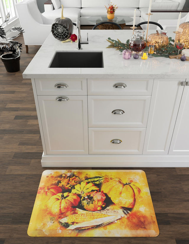 Seasonal Festive Anti-Fatigue Multicolor 2' x 3' Comfort Standing Mat for Kitchen, Bath, Laundry Room, Office Colorful PVC Durable Non-Slip Water Resistant Spill Proof Rug Thick Rubber for Sale at Rug Engine