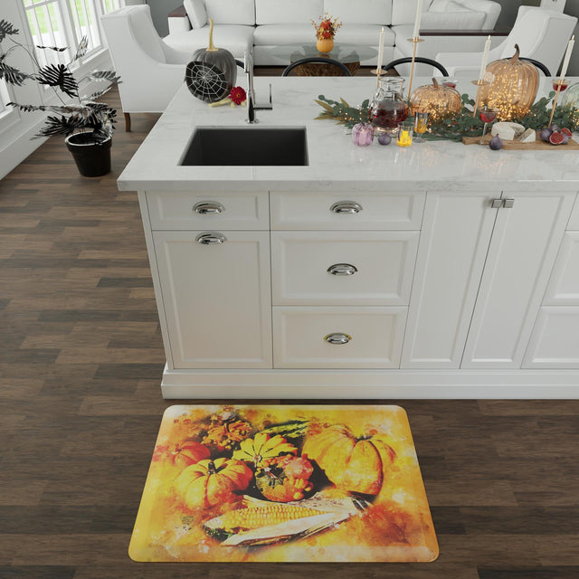 Seasonal Festive Anti-Fatigue Multicolor 2' x 3' Comfort Standing Mat for Kitchen, Bath, Laundry Room, Office Colorful PVC Durable Non-Slip Water Resistant Spill Proof Rug Thick Rubber for Sale at Rug Engine