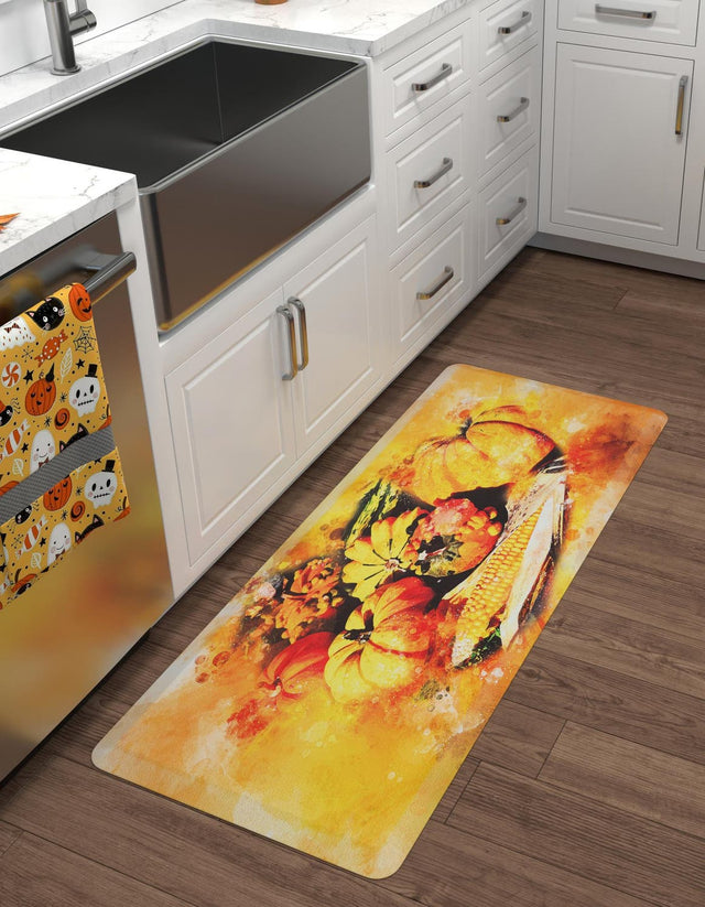 Seasonal Festive Anti-Fatigue Multicolor 2' x 5' Comfort Standing Mat for Kitchen, Bath, Laundry Room, Office Colorful PVC Durable Non-Slip Water Resistant Spill Proof Rug Thick Rubber for Sale at Rug Engine