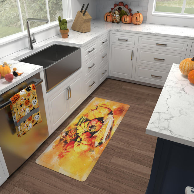 Seasonal Festive Anti-Fatigue Multicolor 2' x 5' Comfort Standing Mat for Kitchen, Bath, Laundry Room, Office Colorful PVC Durable Non-Slip Water Resistant Spill Proof Rug Thick Rubber for Sale at Rug Engine