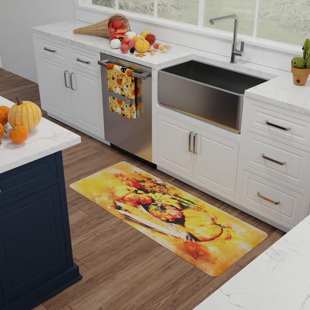 Seasonal Festive Anti-Fatigue Multicolor 2' x 5' Comfort Standing Mat for Kitchen, Bath, Laundry Room, Office Colorful PVC Durable Non-Slip Water Resistant Spill Proof Rug Thick Rubber for Sale at Rug Engine