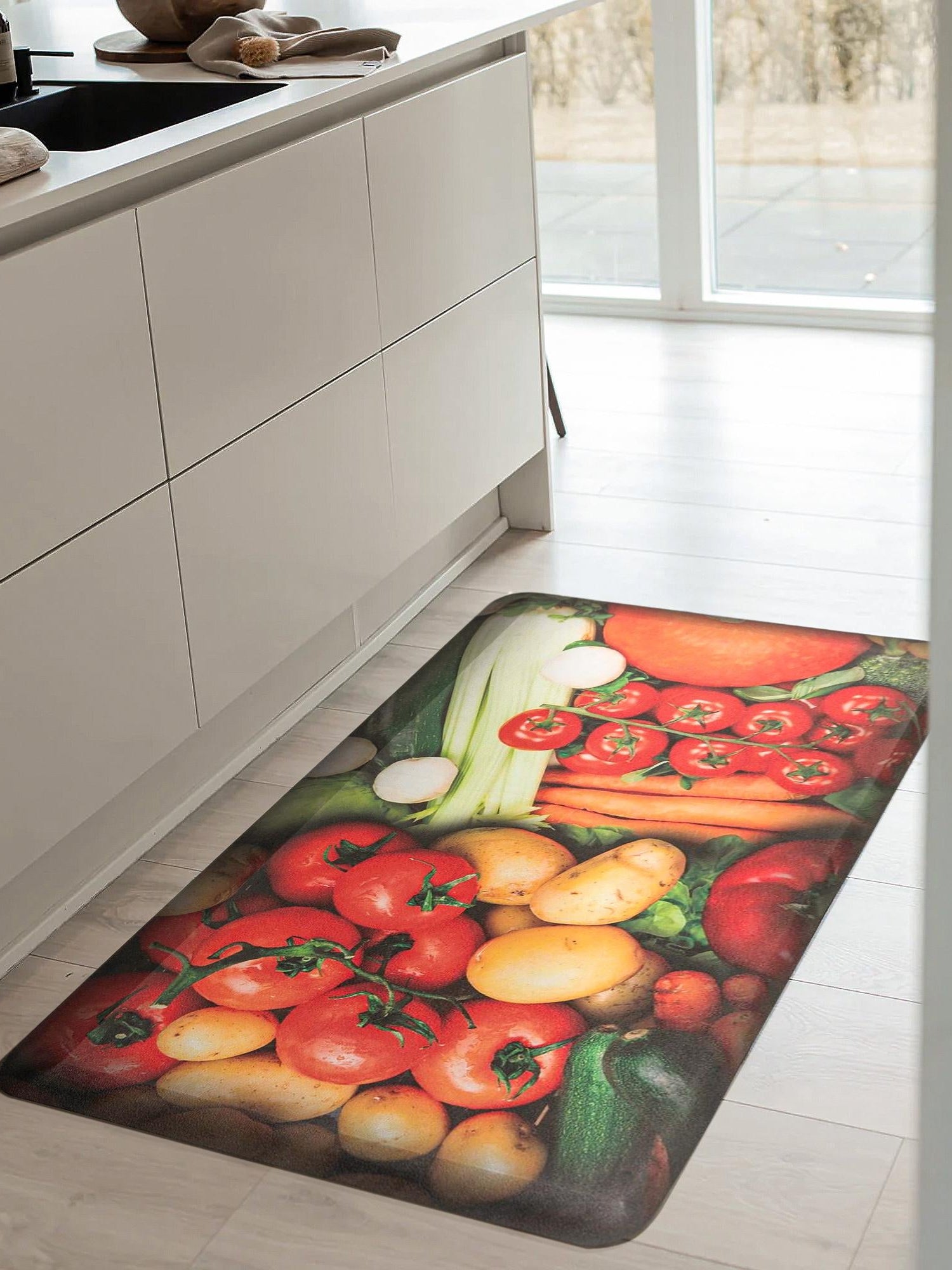 Anti-Fatigue Multicolor 2' x 3' Comfort Standing Mat  for Kitchen, Bath, Laundry Room, Office Colorful PVC Durable Non-Slip Water Resistant Spill Proof Rug Thick Rubber for Sale at Rug Engine