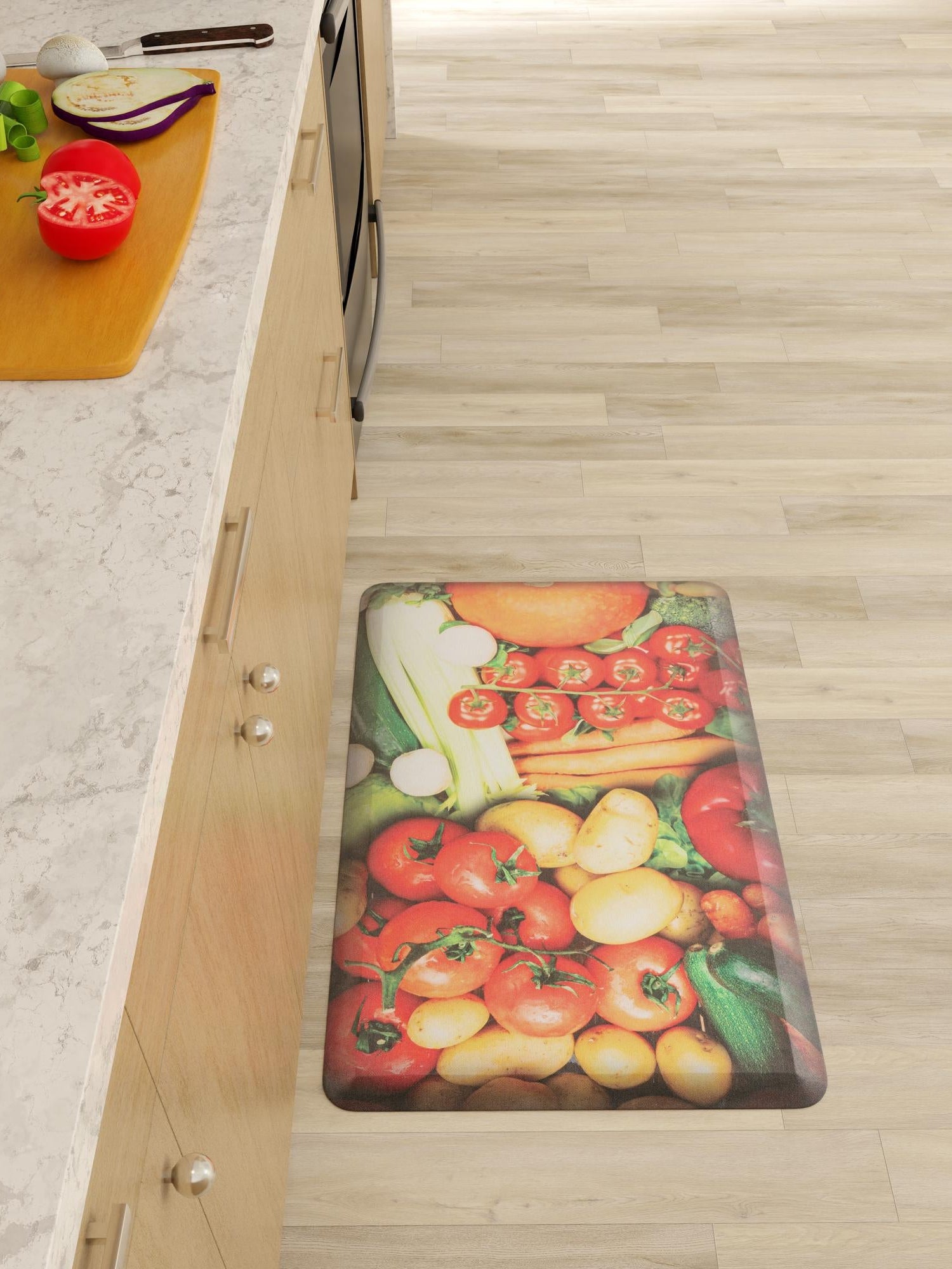 Anti-Fatigue Multicolor 2' x 3' Comfort Standing Mat  for Kitchen, Bath, Laundry Room, Office Colorful PVC Durable Non-Slip Water Resistant Spill Proof Rug Thick Rubber for Sale at Rug Engine