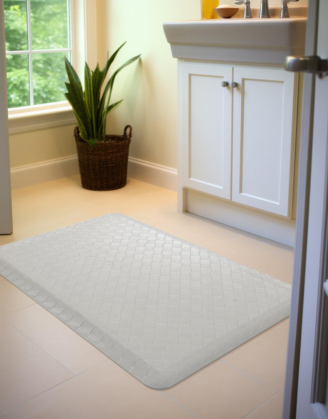 Anti-Fatigue Gray 2' x 3' Comfort Standing Mat for Kitchen, Bath, Laundry Room, Office Colorful PVC Durable Non-Slip Water Resistant Spill Proof Rug Thick Rubber for Sale at Rug Engine