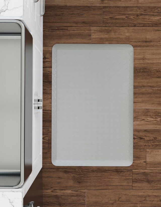 Anti-Fatigue Gray 2' x 3' Comfort Standing Mat for Kitchen, Bath, Laundry Room, Office Colorful PVC Durable Non-Slip Water Resistant Spill Proof Rug Thick Rubber for Sale at Rug Engine