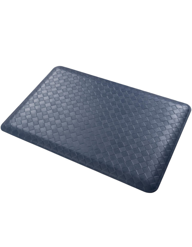 Anti-Fatigue Navy Blue 2' x 3' Comfort Standing Mat for Kitchen, Bath, Laundry Room, Office Colorful PVC Durable Non-Slip Water Resistant Spill Proof Rug Thick Rubber for Sale at Rug Engine