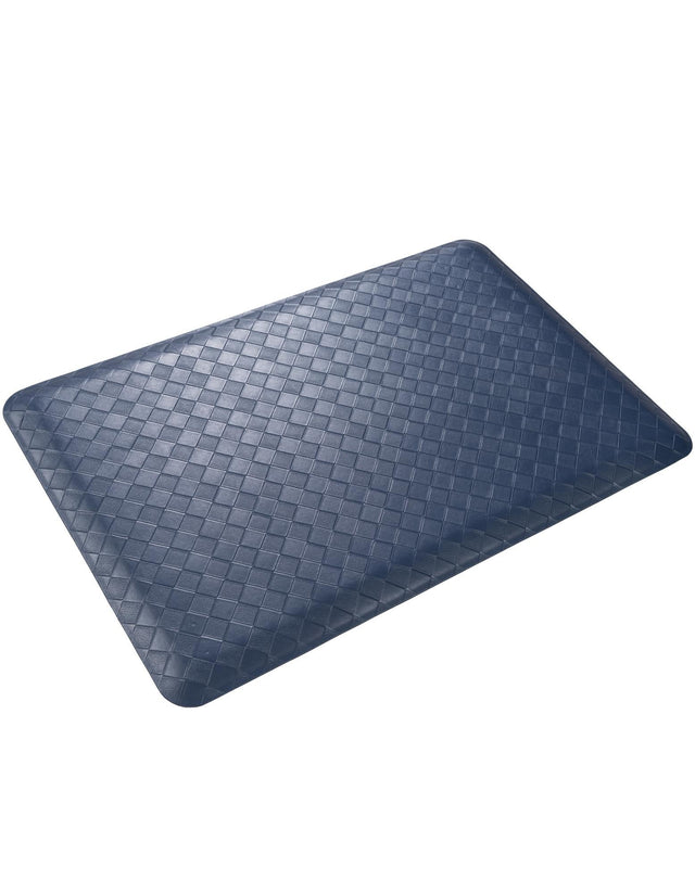 Anti-Fatigue Navy Blue 2' x 3' Comfort Standing Mat for Kitchen, Bath, Laundry Room, Office Colorful PVC Durable Non-Slip Water Resistant Spill Proof Rug Thick Rubber for Sale at Rug Engine