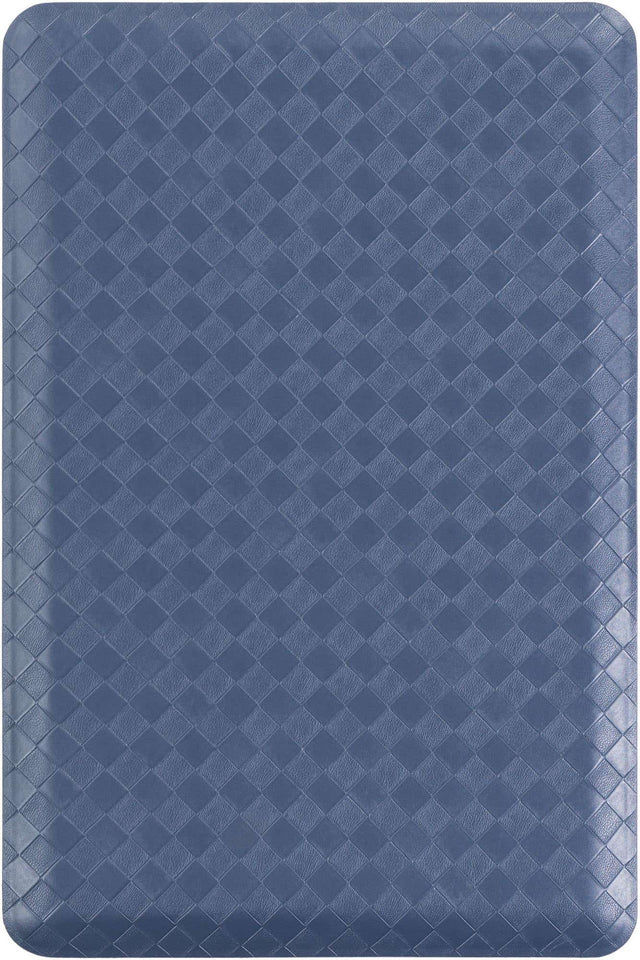 Anti-Fatigue Navy Blue 2' x 3' Comfort Standing Mat for Kitchen, Bath, Laundry Room, Office Colorful PVC Durable Non-Slip Water Resistant Spill Proof Rug Thick Rubber for Sale at Rug Engine