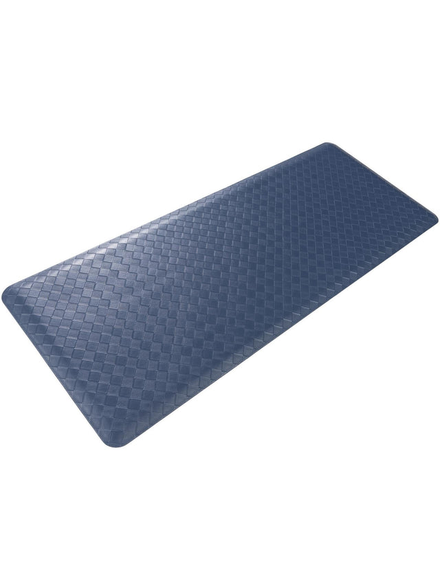 Anti-Fatigue Navy Blue 2' x 5' Comfort Standing Mat for Kitchen, Bath, Laundry Room, Office Colorful PVC Durable Non-Slip Water Resistant Spill Proof Rug Thick Rubber for Sale at Rug Engine