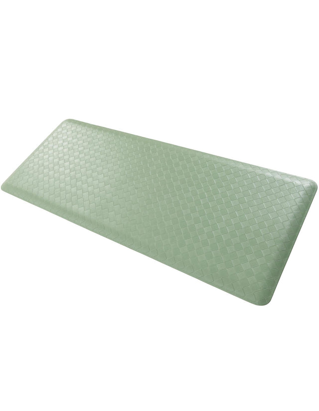 Anti-Fatigue Green 2' x 5' Comfort Standing Mat for Kitchen, Bath, Laundry Room, Office Colorful PVC Durable Non-Slip Water Resistant Spill Proof Rug Thick Rubber for Sale at Rug Engine