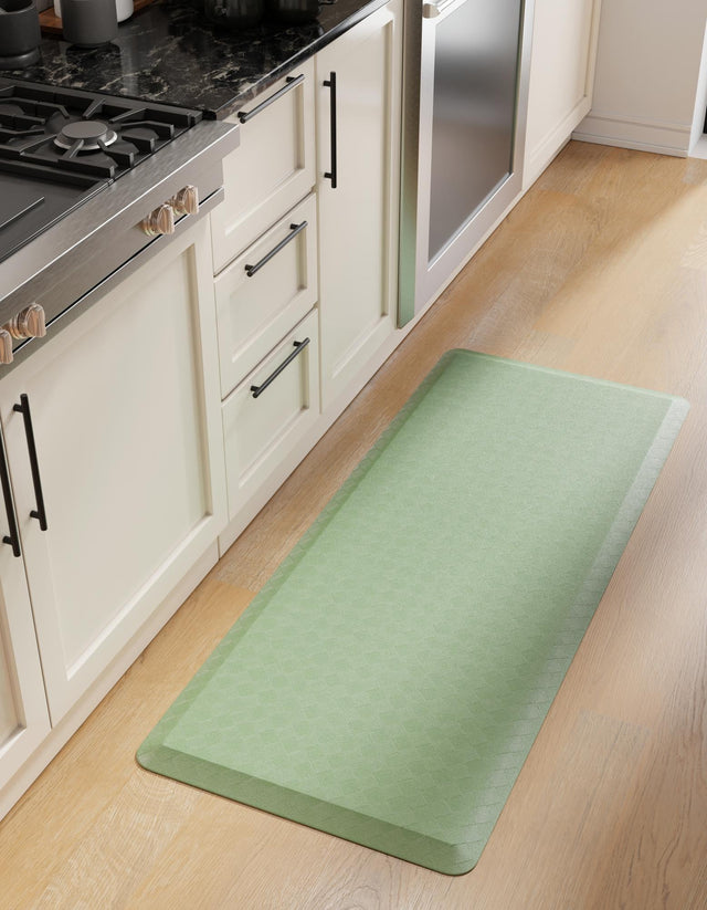 Anti-Fatigue Green 2' x 3' Comfort Standing Mat for Kitchen, Bath, Laundry Room, Office Colorful PVC Durable Non-Slip Water Resistant Spill Proof Rug Thick Rubber for Sale at Rug Engine