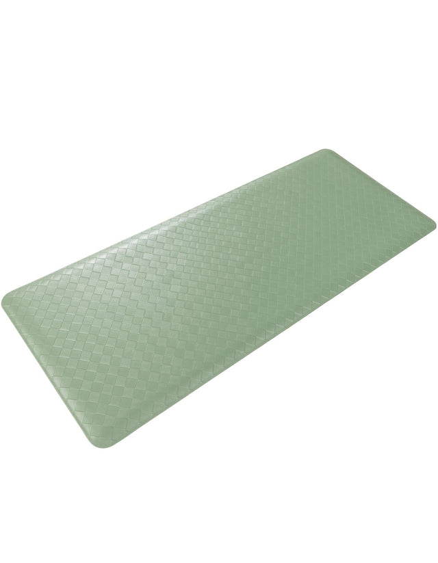 Anti-Fatigue Green 2' x 5' Comfort Standing Mat for Kitchen, Bath, Laundry Room, Office Colorful PVC Durable Non-Slip Water Resistant Spill Proof Rug Thick Rubber for Sale at Rug Engine