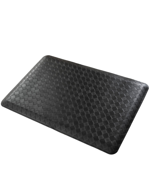 Anti-Fatigue Black 2' x 3' Comfort Standing Mat for Kitchen, Bath, Laundry Room, Office Colorful PVC Durable Non-Slip Water Resistant Spill Proof Rug Thick Rubber for Sale at Rug Engine