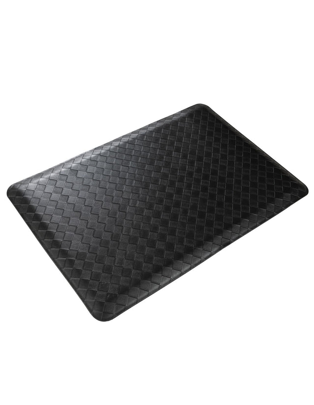 Anti-Fatigue Black 2' x 3' Comfort Standing Mat for Kitchen, Bath, Laundry Room, Office Colorful PVC Durable Non-Slip Water Resistant Spill Proof Rug Thick Rubber for Sale at Rug Engine