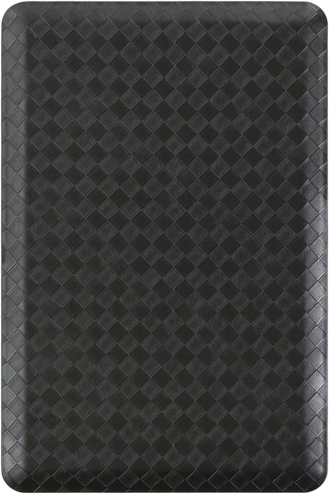 Anti-Fatigue Black 2' x 3' Comfort Standing Mat for Kitchen, Bath, Laundry Room, Office Colorful PVC Durable Non-Slip Water Resistant Spill Proof Rug Thick Rubber for Sale at Rug Engine