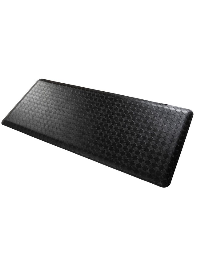 Anti-Fatigue Black 2' x 5' Comfort Standing Mat for Kitchen, Bath, Laundry Room, Office Colorful PVC Durable Non-Slip Water Resistant Spill Proof Rug Thick Rubber for Sale at Rug Engine
