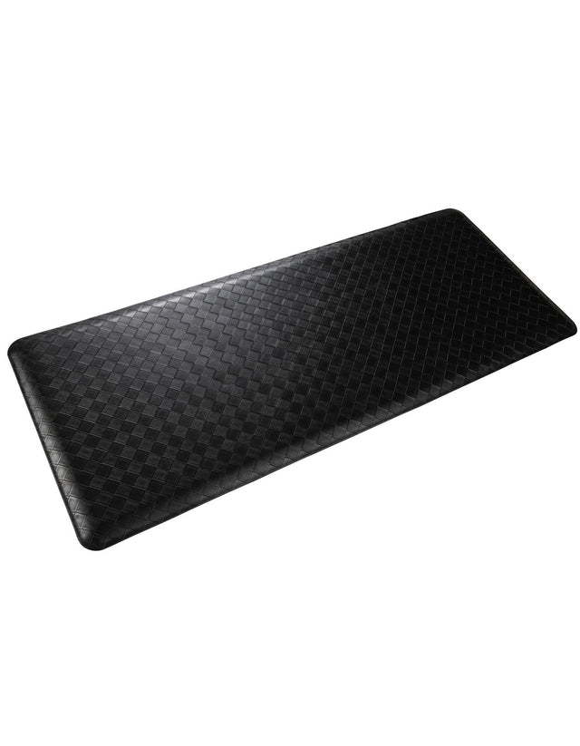 Anti-Fatigue Black 2' x 5' Comfort Standing Mat for Kitchen, Bath, Laundry Room, Office Colorful PVC Durable Non-Slip Water Resistant Spill Proof Rug Thick Rubber for Sale at Rug Engine