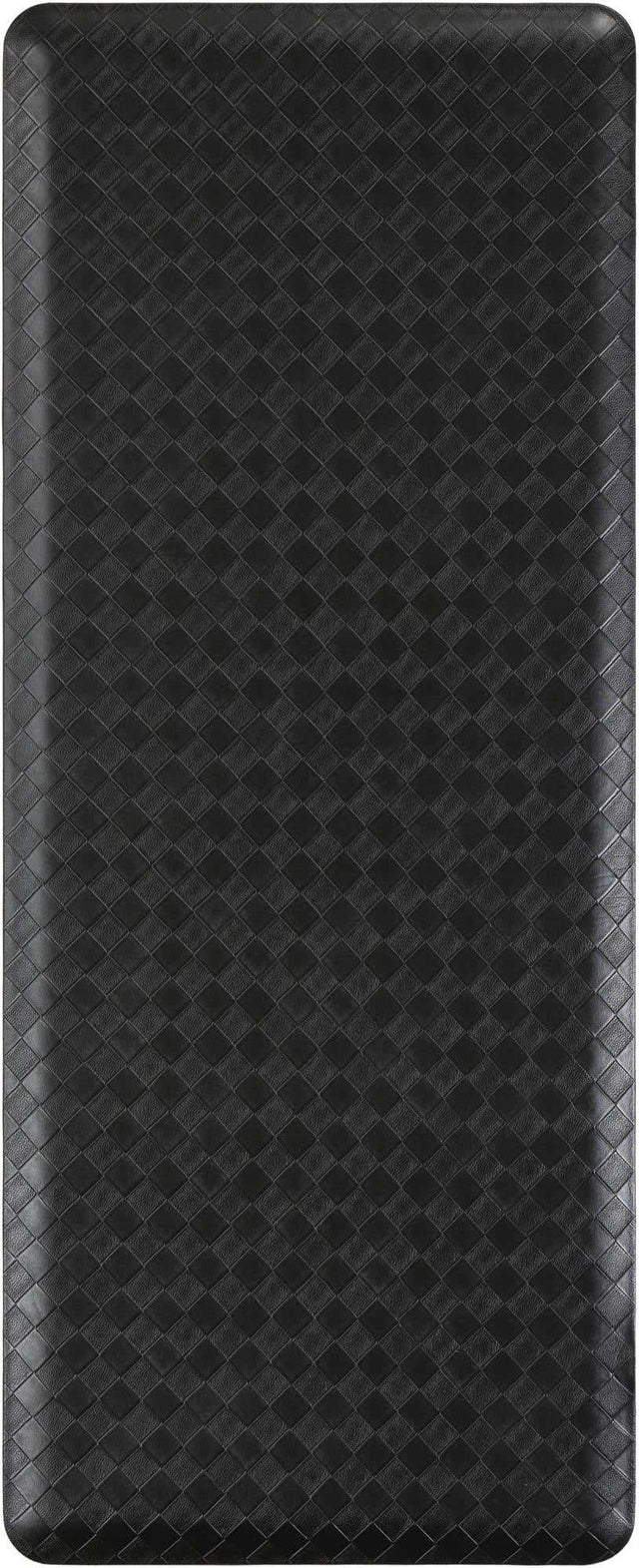 Anti-Fatigue Black 2' x 5' Comfort Standing Mat for Kitchen, Bath, Laundry Room, Office Colorful PVC Durable Non-Slip Water Resistant Spill Proof Rug Thick Rubber for Sale at Rug Engine