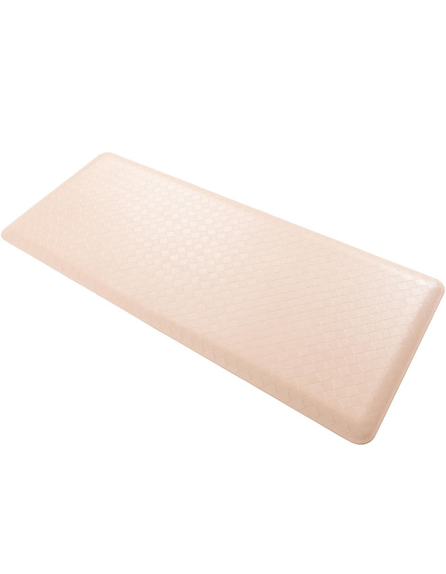 Anti-Fatigue Beige 2' x 5' Comfort Standing Mat for Kitchen, Bath, Laundry Room, Office Colorful PVC Durable Non-Slip Water Resistant Spill Proof Rug Thick Rubber for Sale at Rug Engine