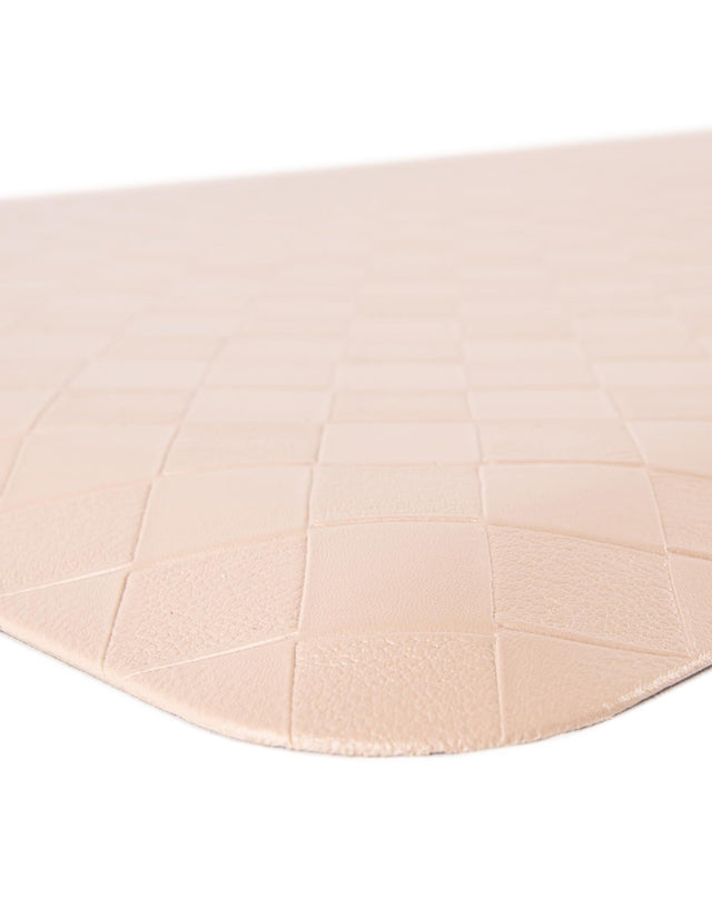 Anti-Fatigue Beige 2' x 5' Comfort Standing Mat for Kitchen, Bath, Laundry Room, Office Colorful PVC Durable Non-Slip Water Resistant Spill Proof Rug Thick Rubber for Sale at Rug Engine