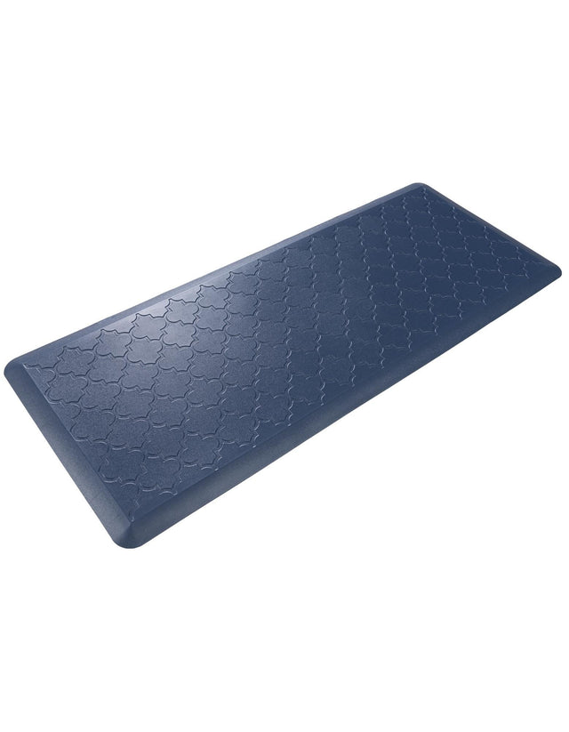 Anti-Fatigue Navy Blue 2' x 5' Comfort Standing Mat for Kitchen, Bath, Laundry Room, Office Colorful PVC Durable Non-Slip Water Resistant Spill Proof Rug Thick Rubber for Sale at Rug Engine