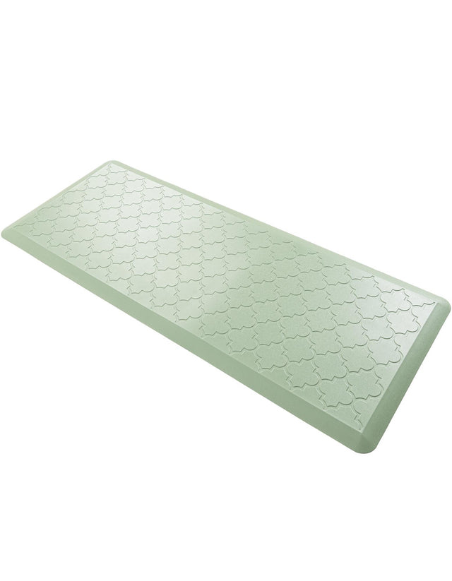 Anti-Fatigue Green 2' x 5' Comfort Standing Mat for Kitchen, Bath, Laundry Room, Office Colorful PVC Durable Non-Slip Water Resistant Spill Proof Rug Thick Rubber for Sale at Rug Engine