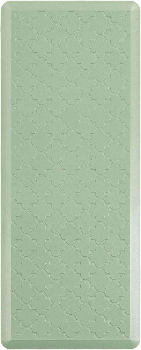 Anti-Fatigue Green 2' x 5' Comfort Standing Mat  for Kitchen, Bath, Laundry Room, Office Colorful PVC Durable Non-Slip Water Resistant Spill Proof Rug Thick Rubber for Sale at Rug Engine