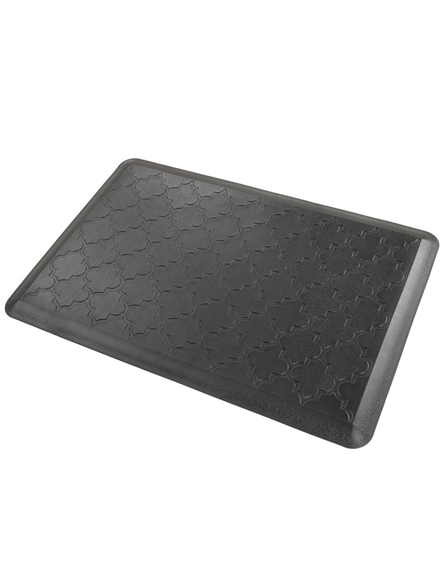 Anti-Fatigue Black 2' x 3' Comfort Standing Mat for Kitchen, Bath, Laundry Room, Office Colorful PVC Durable Non-Slip Water Resistant Spill Proof Rug Thick Rubber for Sale at Rug Engine
