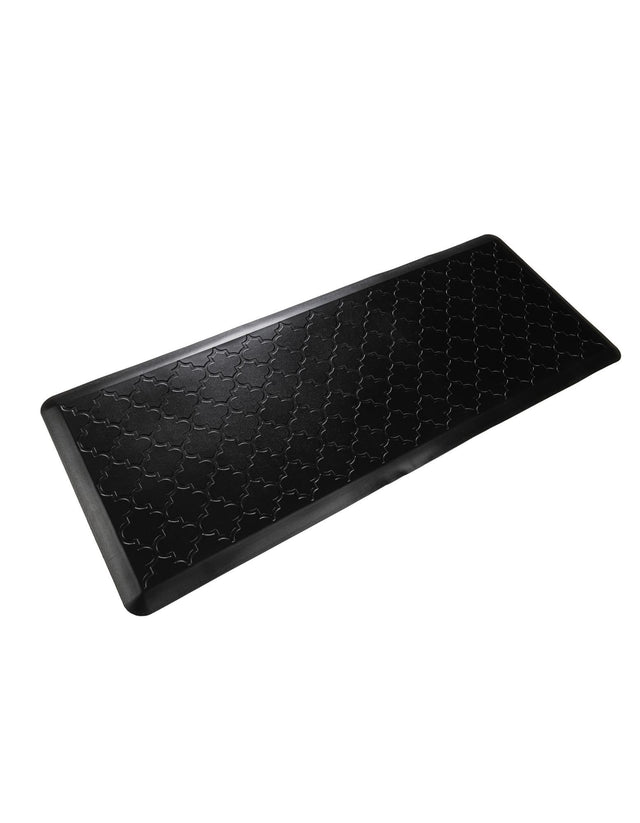 Anti-Fatigue Black 2' x 5' Comfort Standing Mat for Kitchen, Bath, Laundry Room, Office Colorful PVC Durable Non-Slip Water Resistant Spill Proof Rug Thick Rubber for Sale at Rug Engine