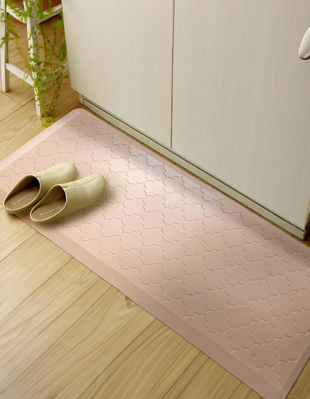 Anti-Fatigue Beige 2' x 3' Comfort Standing Mat for Kitchen, Bath, Laundry Room, Office Colorful PVC Durable Non-Slip Water Resistant Spill Proof Rug Thick Rubber for Sale at Rug Engine
