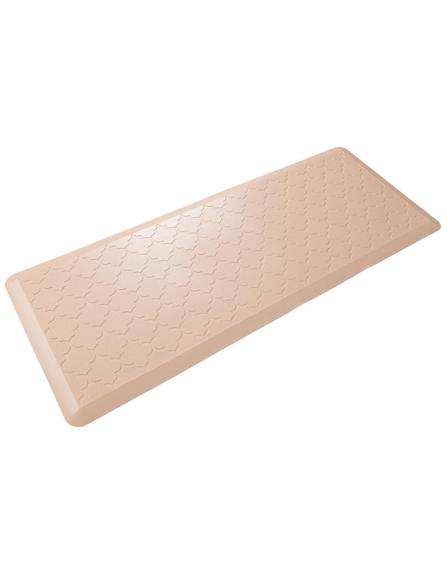 Anti-Fatigue Beige 2' x 5' Comfort Standing Mat for Kitchen, Bath, Laundry Room, Office Colorful PVC Durable Non-Slip Water Resistant Spill Proof Rug Thick Rubber for Sale at Rug Engine