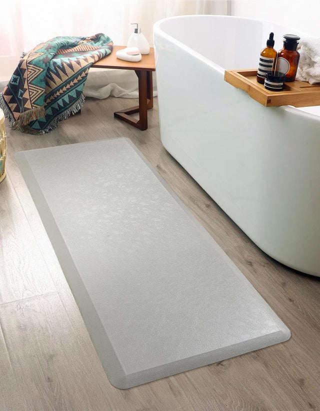 Anti-Fatigue Gray 2' x 5' Comfort Standing Mat for Kitchen, Bath, Laundry Room, Office Colorful PVC Durable Non-Slip Water Resistant Spill Proof Rug Thick Rubber for Sale at Rug Engine