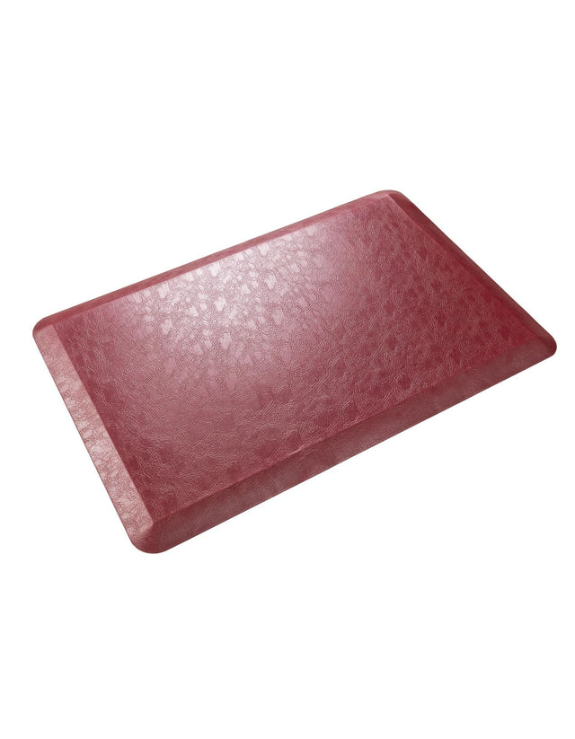 Anti-Fatigue Burgundy Red 2' x 3' Comfort Standing Mat for Kitchen, Bath, Laundry Room, Office Colorful PVC Durable Non-Slip Water Resistant Spill Proof Rug Thick Rubber for Sale at Rug Engine