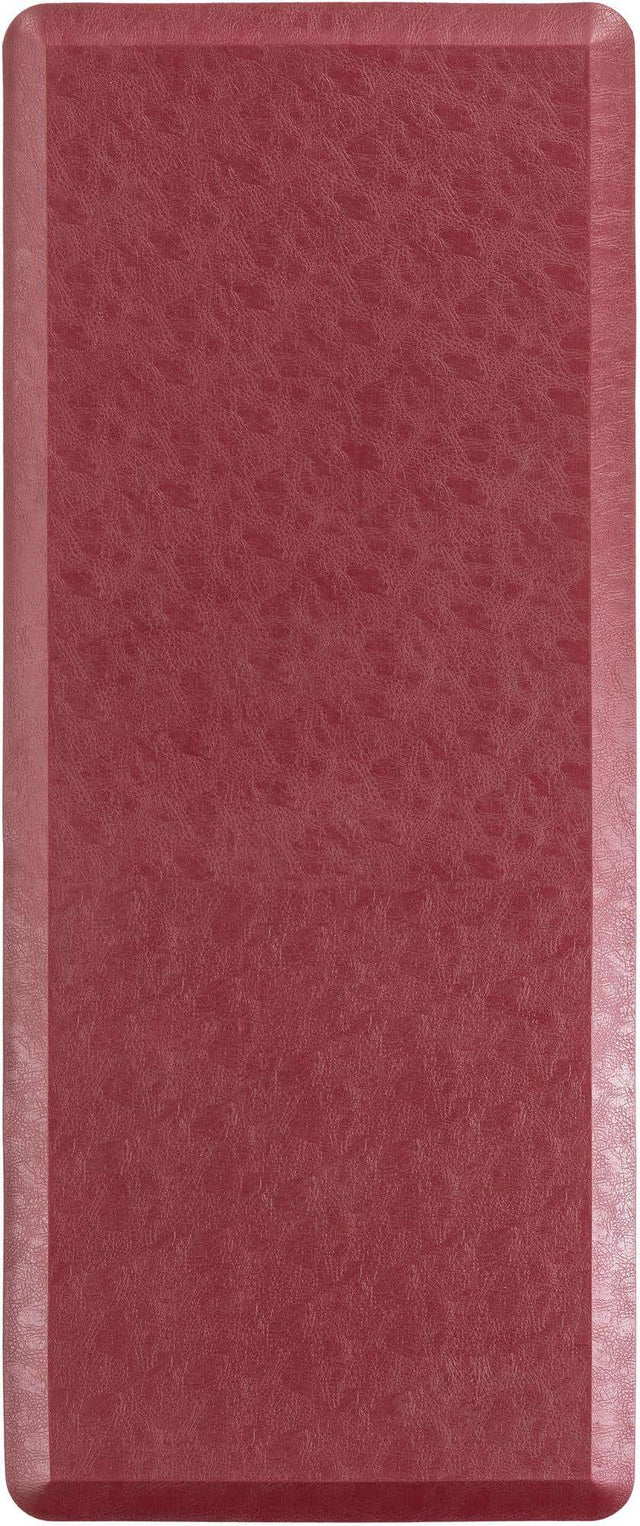 Anti-Fatigue Burgundy Red 2' x 5' Comfort Standing Mat for Kitchen, Bath, Laundry Room, Office Colorful PVC Durable Non-Slip Water Resistant Spill Proof Rug Thick Rubber for Sale at Rug Engine