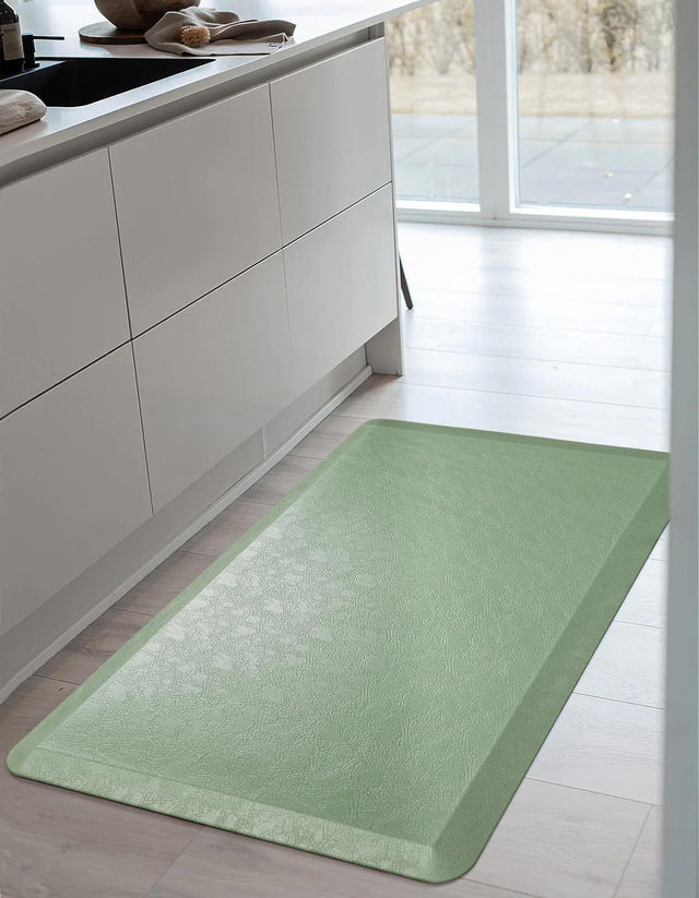 Anti-Fatigue Green 2' x 3' Comfort Standing Mat for Kitchen, Bath, Laundry Room, Office Colorful PVC Durable Non-Slip Water Resistant Spill Proof Rug Thick Rubber for Sale at Rug Engine