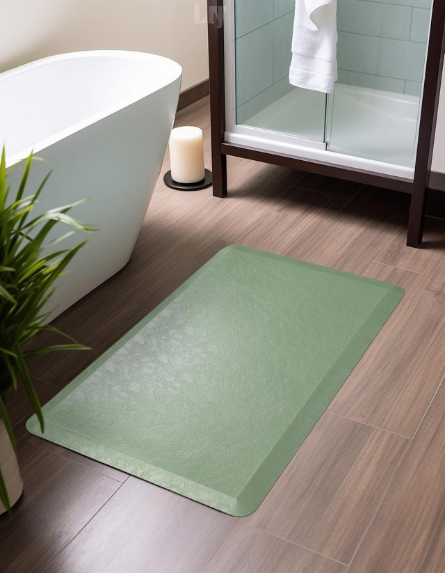 Anti-Fatigue Green 2' x 3' Comfort Standing Mat for Kitchen, Bath, Laundry Room, Office Colorful PVC Durable Non-Slip Water Resistant Spill Proof Rug Thick Rubber for Sale at Rug Engine