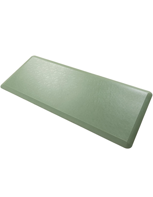 Anti-Fatigue Green 2' x 5' Comfort Standing Mat for Kitchen, Bath, Laundry Room, Office Colorful PVC Durable Non-Slip Water Resistant Spill Proof Rug Thick Rubber for Sale at Rug Engine