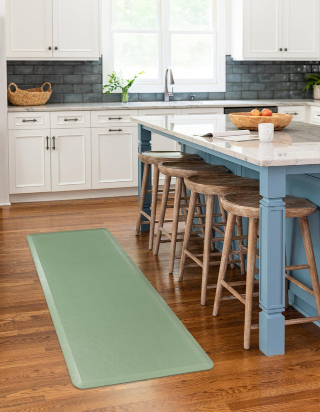 Anti-Fatigue Green 2' x 3' Comfort Standing Mat for Kitchen, Bath, Laundry Room, Office Colorful PVC Durable Non-Slip Water Resistant Spill Proof Rug Thick Rubber for Sale at Rug Engine