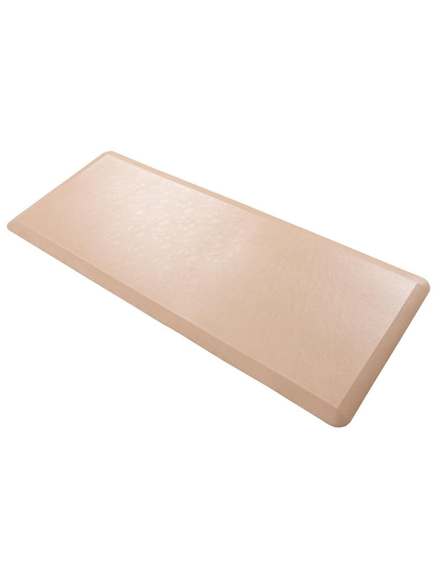 Anti-Fatigue Beige 2' x 5' Comfort Standing Mat for Kitchen, Bath, Laundry Room, Office Colorful PVC Durable Non-Slip Water Resistant Spill Proof Rug Thick Rubber for Sale at Rug Engine