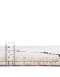 Ivory and Black 10' x 10' Safiya Moroccan Wool Square Area Rug