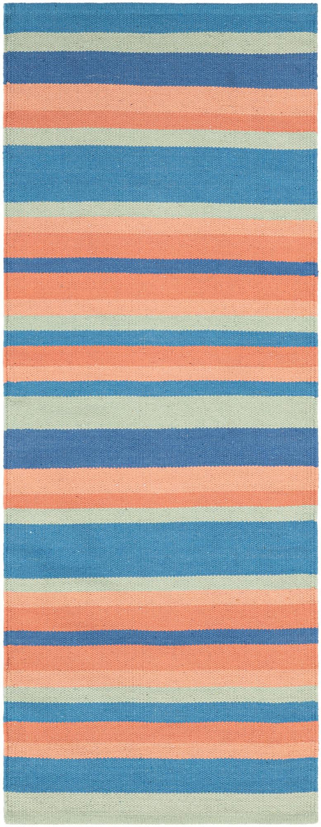 Multicolor 2' x 5' 1 Flatweave Cotton Dhurrie Runner Area Rug 100% Chenille All Natural Carpet for Living Rooms, Dining Rooms, Entryway, Foyer for Sale at Rug Engine