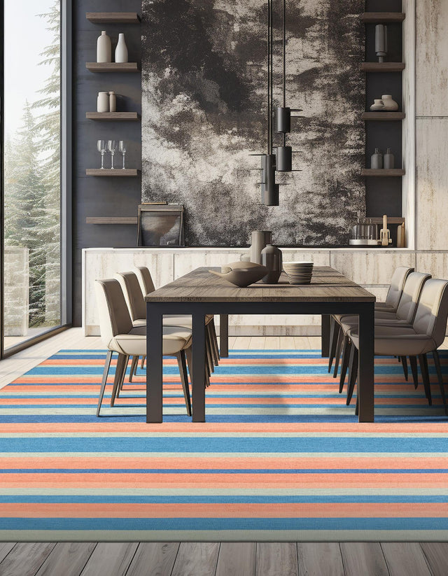 Multicolor 10' x 10' Flatweave Cotton Dhurrie Square Area Rug 100% Chenille All Natural Carpet for Living Rooms, Dining Rooms, Entryway, Foyer for Sale at Rug Engine
