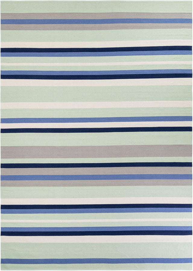 Aqua Blue and Gray 10' x 14' 1 Flatweave Cotton Dhurrie Rectangle Area Rug 100% Chenille All Natural Carpet for Living Rooms, Dining Rooms, Entryway, Foyer for Sale at Rug Engine