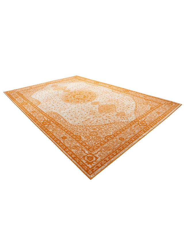 Orange 10' x 14' 1 Bromley Rectangle Area Rug 100% Polypropylene With Cotton Backing Vintage Distressed Colorful Traditional Carpet for Living Dining Rooms Offices for Sale at Rug Engine