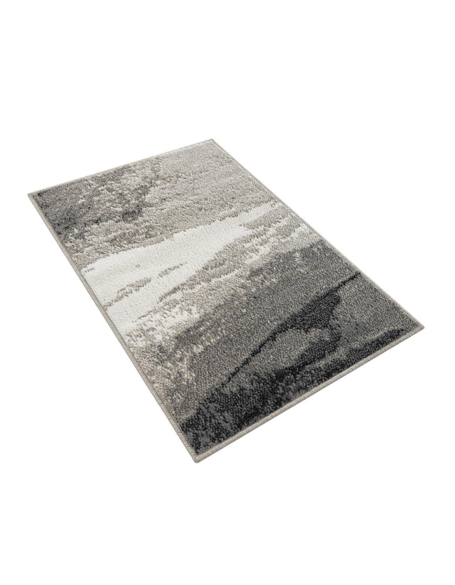 Black 2' x 3' 1 Norge Rectangle Area Rug 100% Polypropylene Easy Clean Non Shed Stain Resistant Modern Carpet for Home Interior Design for Sale at Rug Engine