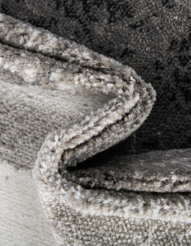 Black 2' 7 x 10' Norge Runner Area Rug 100% Polypropylene Easy Clean Non Shed Stain Resistant Modern Carpet for Home Interior Design for Sale at Rug Engine