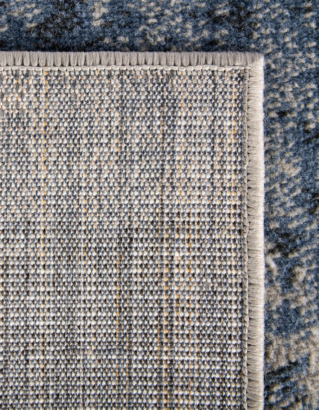 Blue 2' x 8' Norge Runner Area Rug 100% Polypropylene Easy Clean Non Shed Stain Resistant Modern Carpet for Home Interior Design for Sale at Rug Engine