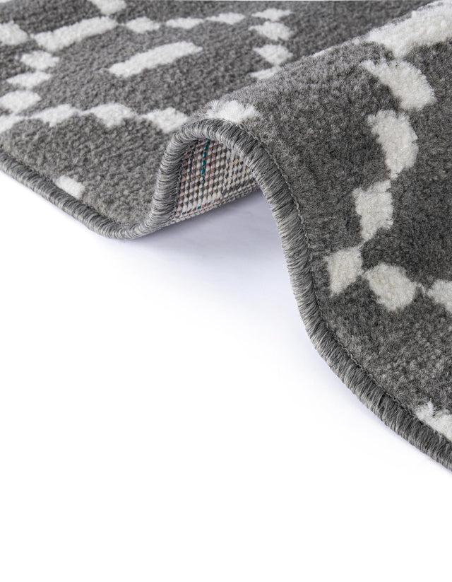 Gray 10' x 10' Norge Square Area Rug 100% Polypropylene Easy Clean Non Shed Stain Resistant Modern Carpet for Home Interior Design for Sale at Rug Engine